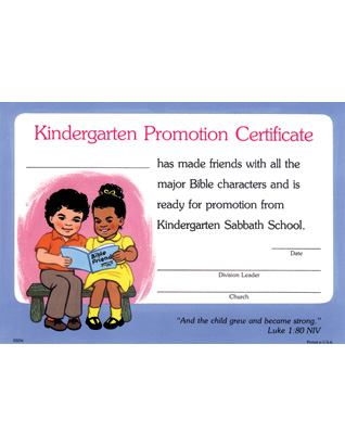Kindergarten Promotion Certificate (10)