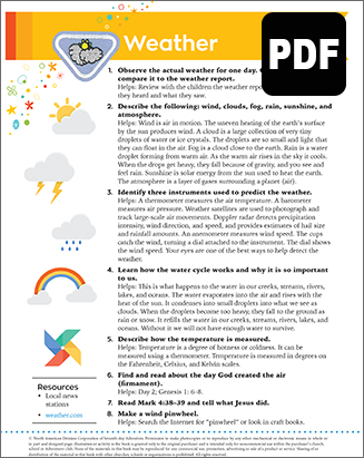 Helping Hand Weather Award - PDF Download