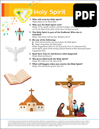 Helping Hand Holy Spirit Award - PDF Download
