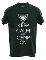 Keep Calm CAMP On - Forest Green T-Shirt