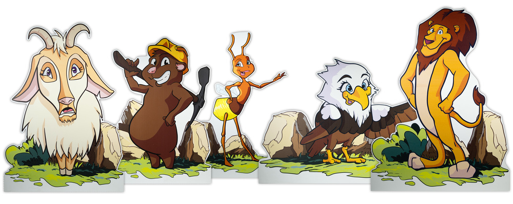 Mountain of Miracles VBS Stand-up Characters (set of 5)