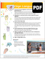 Helping Hand Sign Language Award - PDF Download
